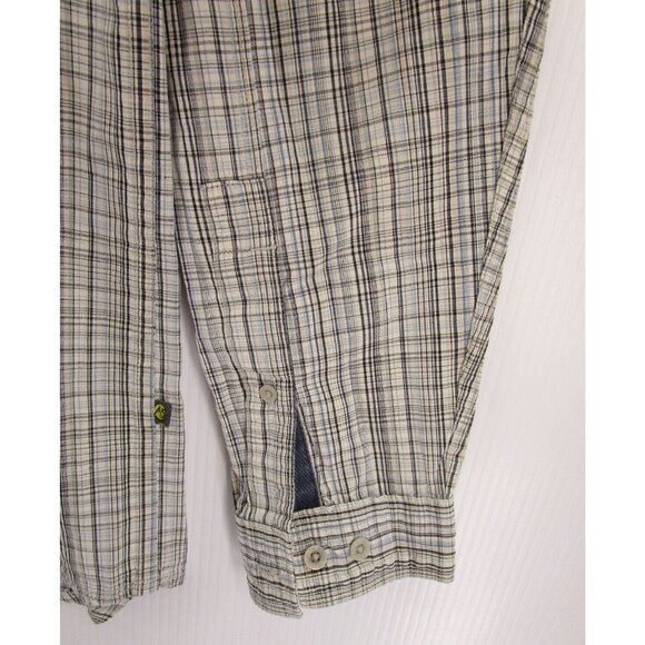 The North Face Shirt Large Gray A5 Series Button Down Plaid Pockets - Picture 3 of 12